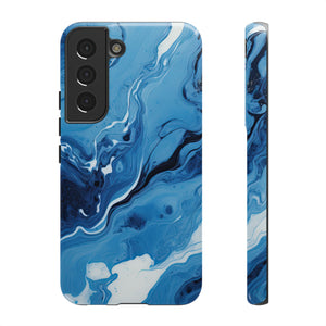 Blue Ocean Wave Marble - Tough Guard Samsung Galaxy Case