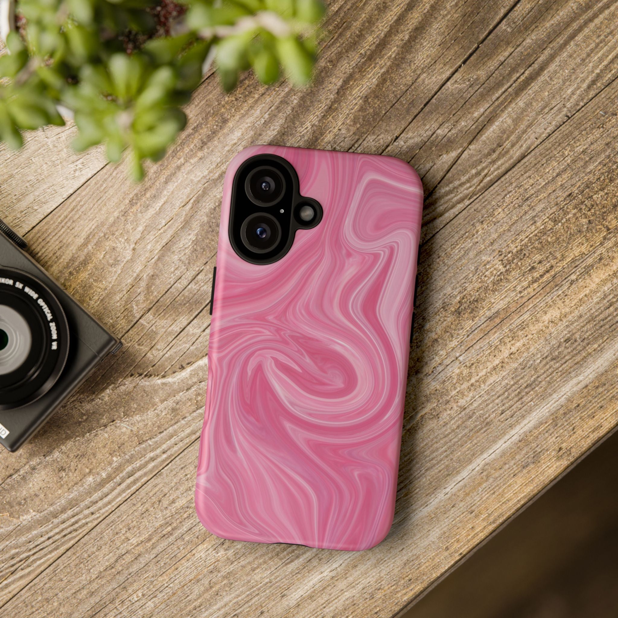 Pink Blush Marble - Tough Guard Apple iPhone Case