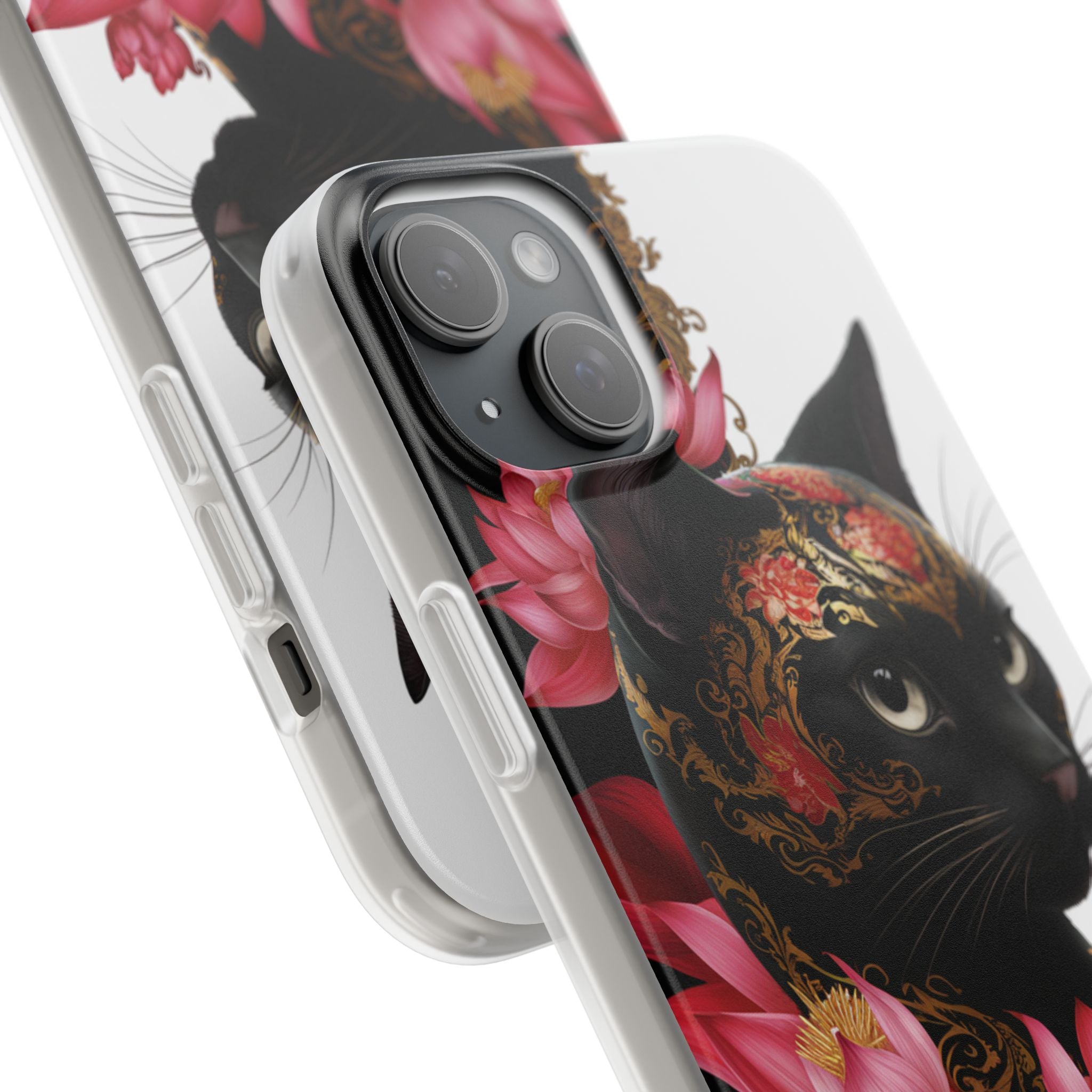 Yin & Yang Mystic Cat - Flexi Case Apple iPhone Case