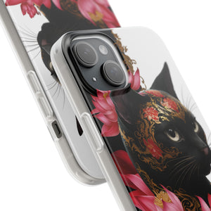 Yin & Yang Mystic Cat - Flexi Case Apple iPhone Case