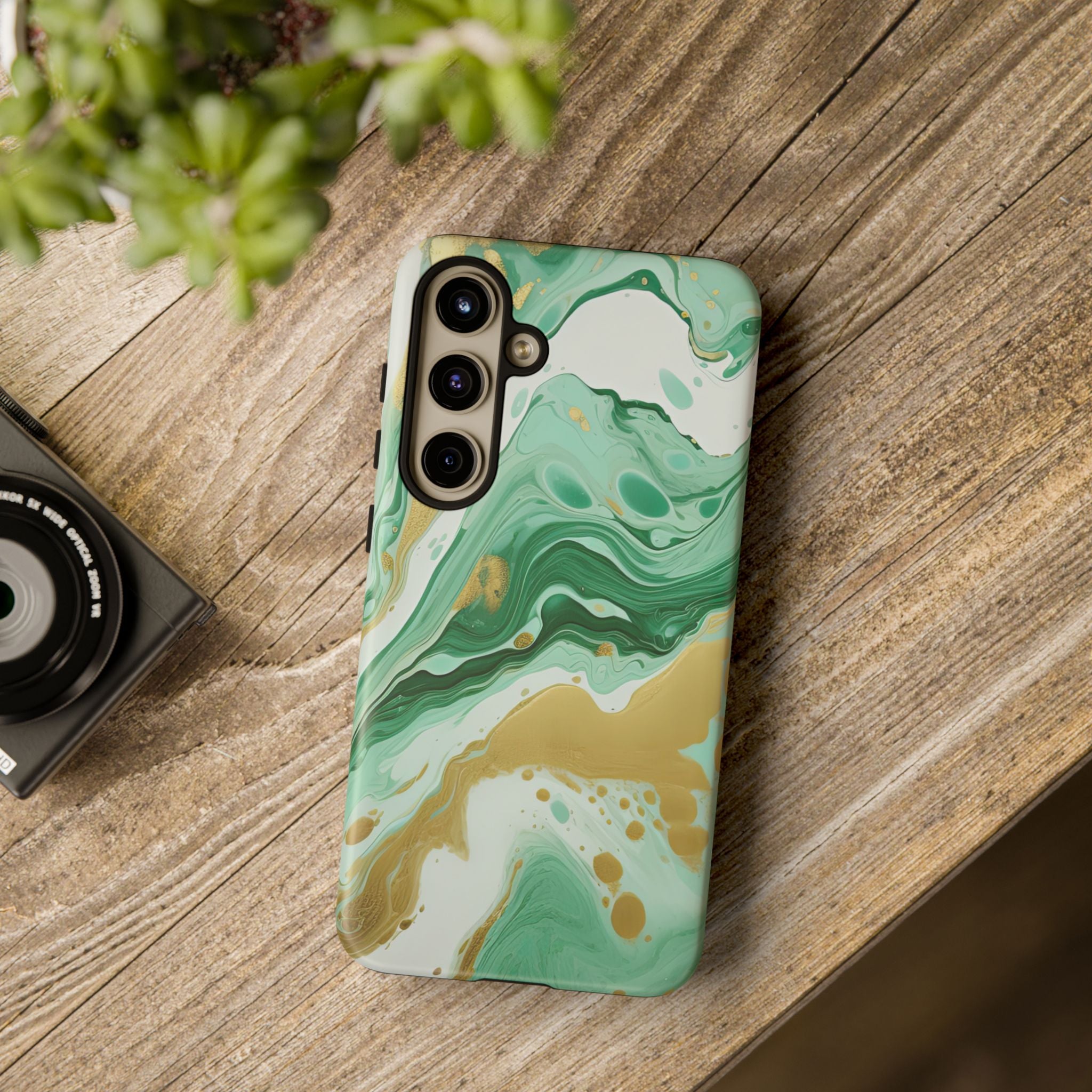 Emerald Gold Marble - Tough Guard Samsung Galaxy Case
