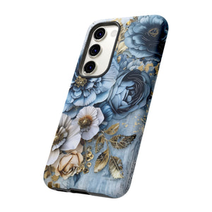 Blooming Blue Floral Bouquet - Tough Guard Samsung Galaxy Case