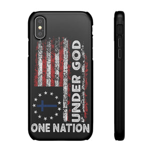 One Nation Under God American Flag - Snap Case Apple iPhone Case
