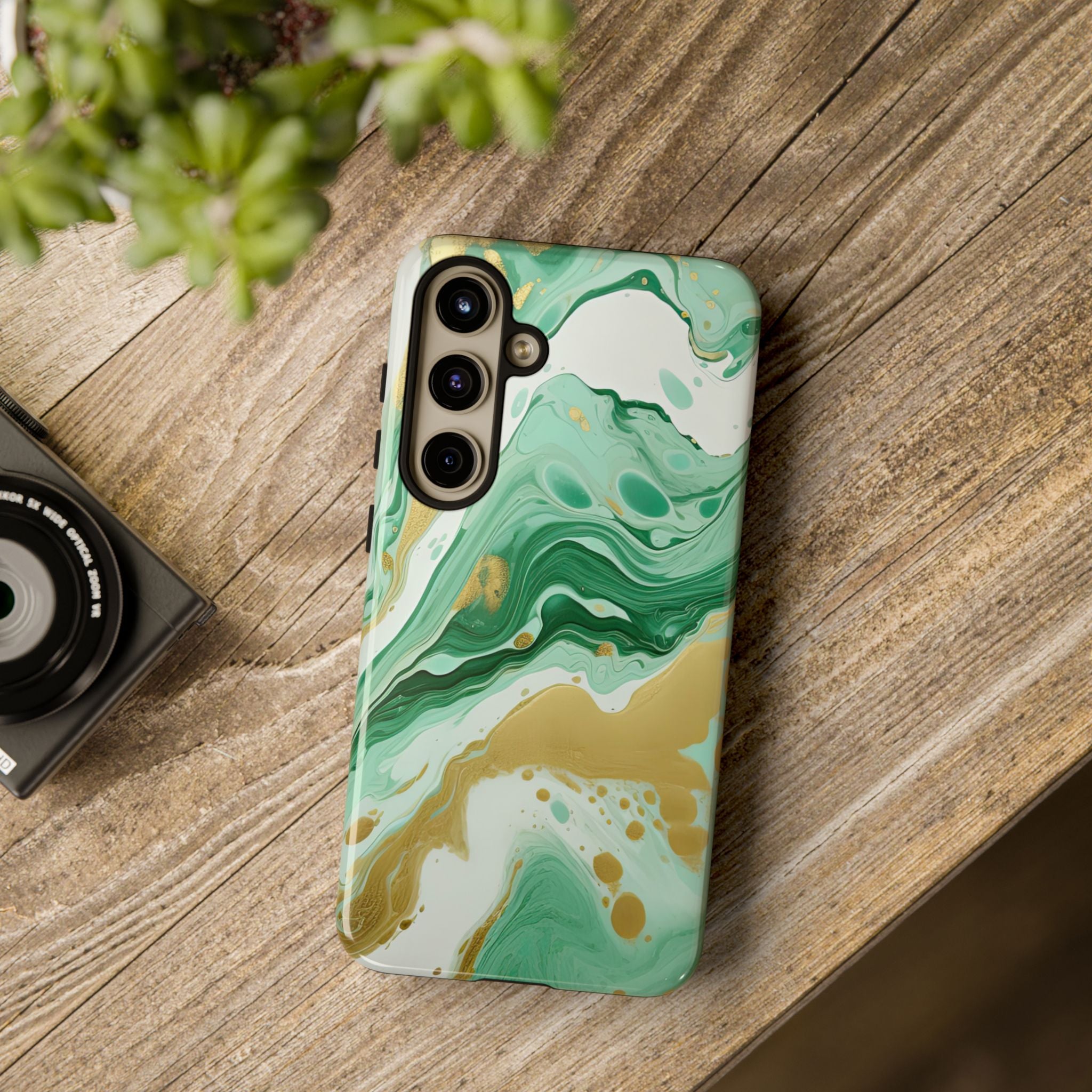 Emerald Gold Marble - Tough Guard Samsung Galaxy Case