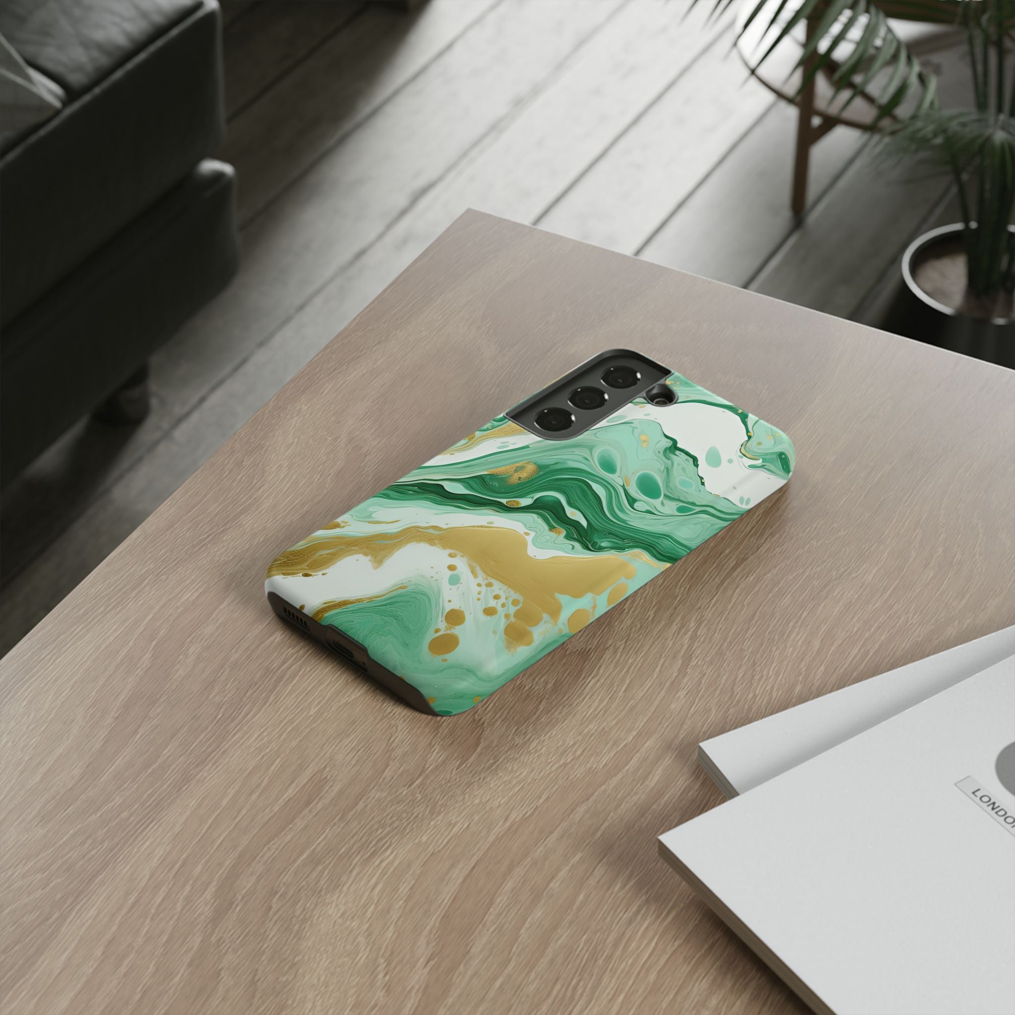 Emerald Gold Marble - Tough Guard Samsung Galaxy Case