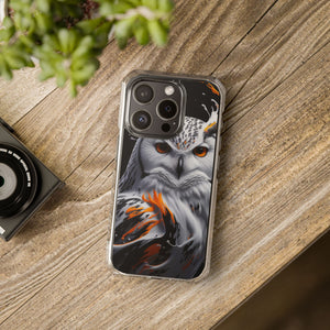 Majestic Mystic Whoo Guardian Owl - Magnetic Crystal Guard Apple iPhone Case