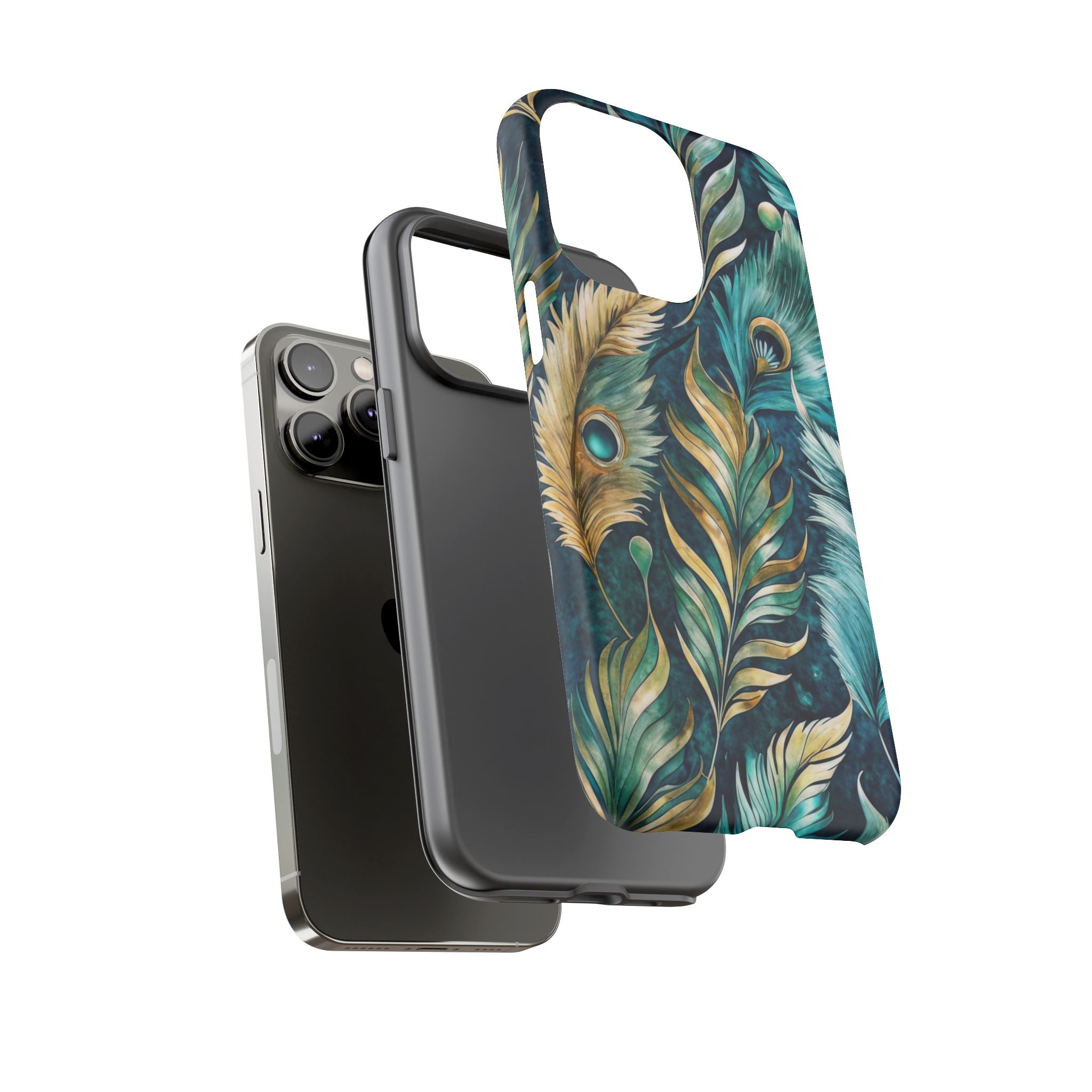 Peacock Feathers - Tough Guard Apple iPhone Case