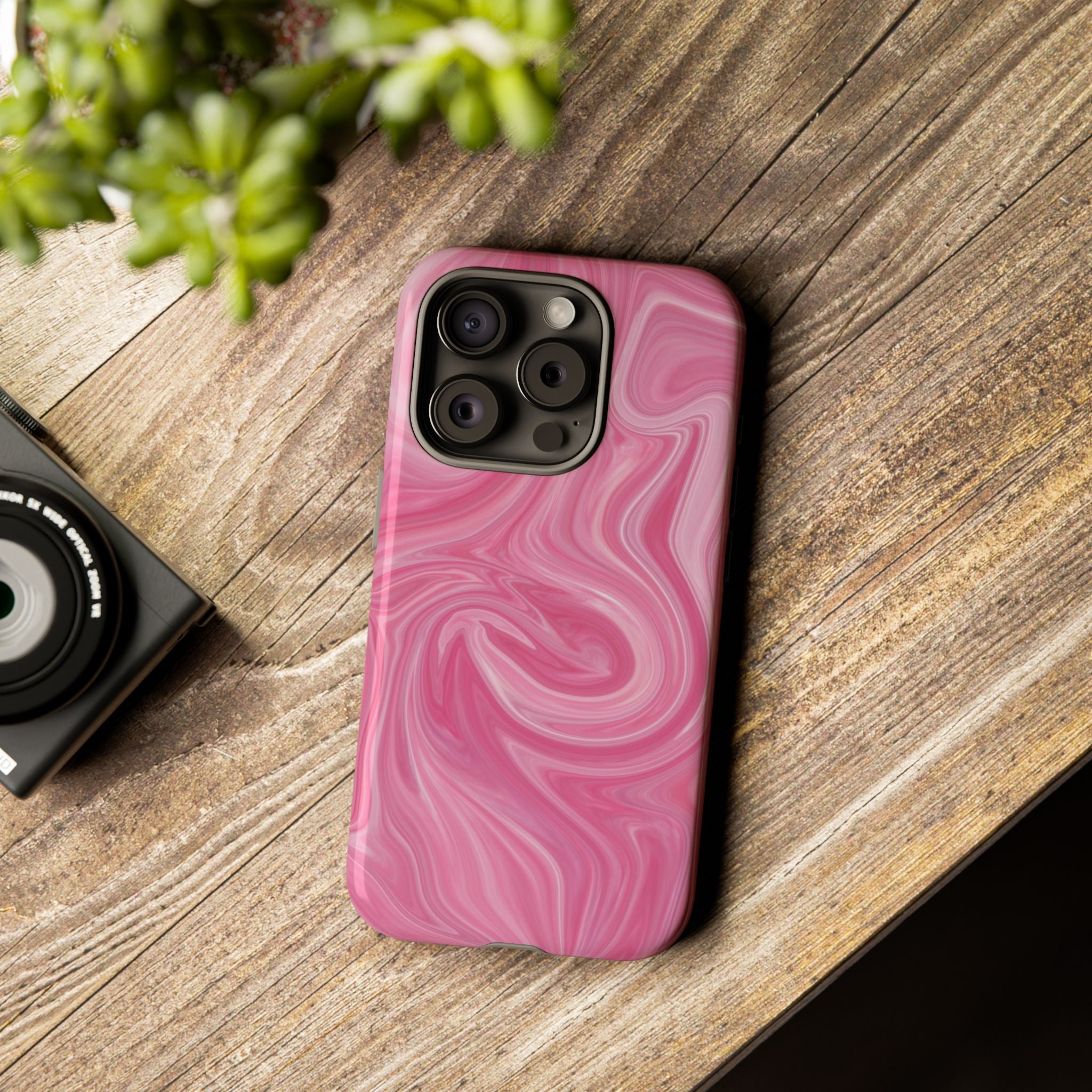 Pink Blush Marble - Tough Guard Apple iPhone Case