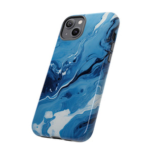 Blue Ocean Wave Marble - Tough Guard Apple iPhone Case