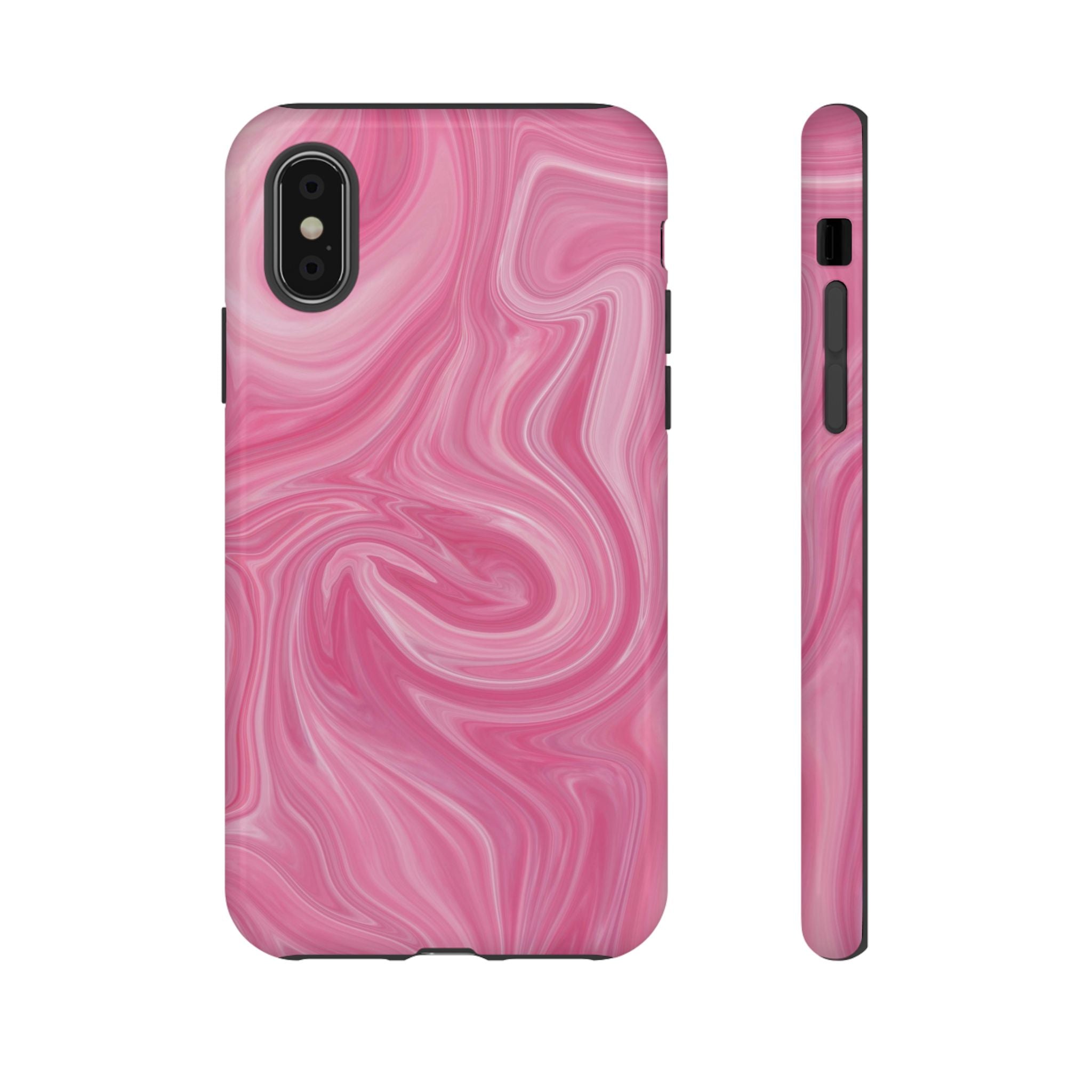 Pink Blush Marble - Tough Guard Apple iPhone Case