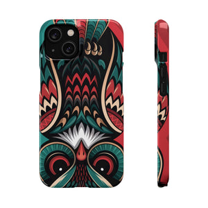 Majestic Haida Native American Owl - Snap Case Apple iPhone Case
