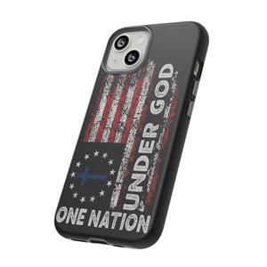 One Nation Under God American Flag - Tough Guard Apple iPhone Case
