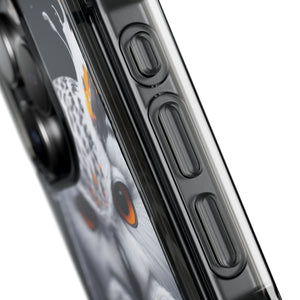 Majestic Mystic Whoo Guardian Owl - Magnetic Crystal Guard Apple iPhone Case