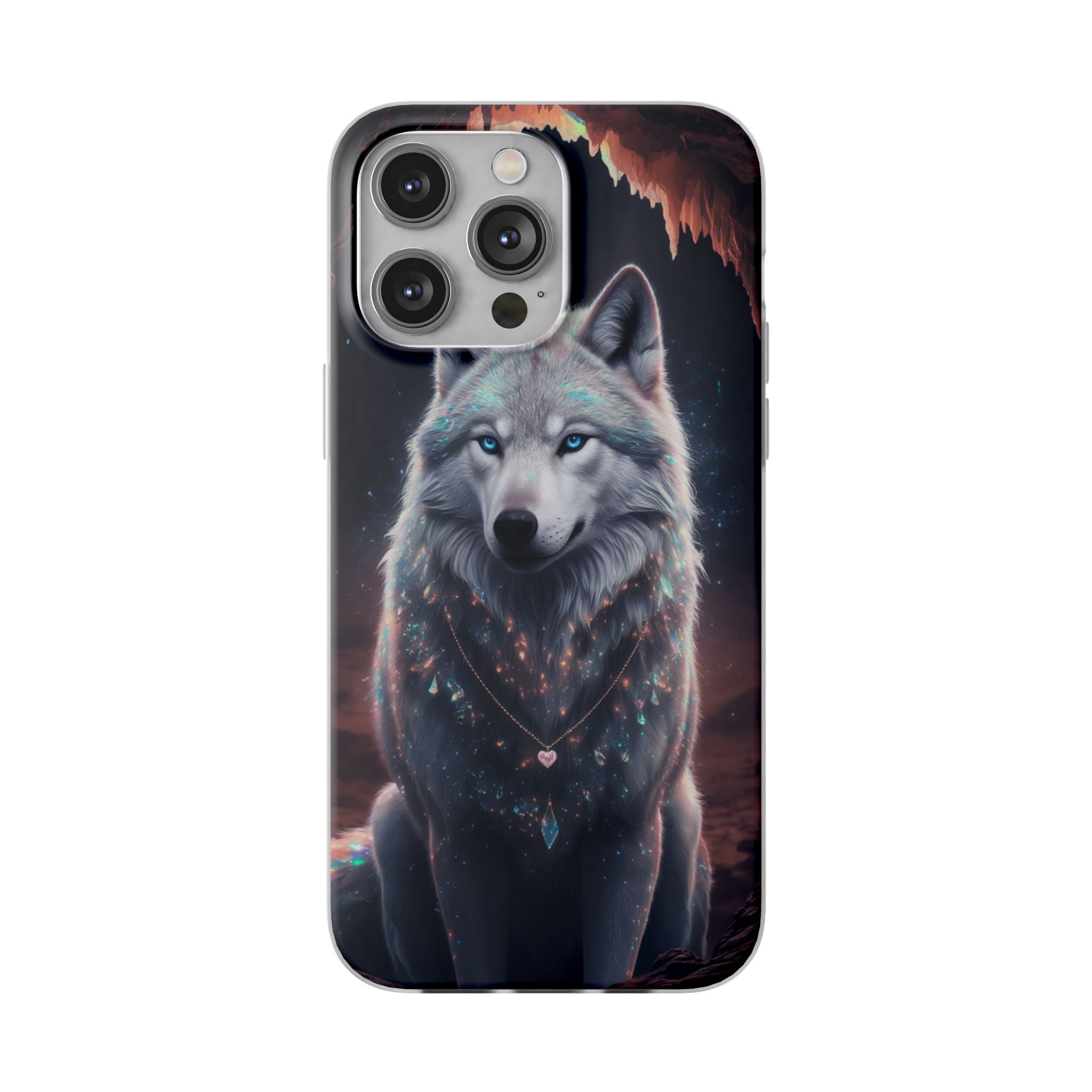 Majestic Guardian Wolf - Flexi Case Apple iPhone