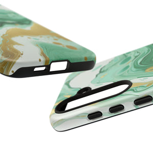 Emerald Gold Marble - Tough Guard Samsung Galaxy Case