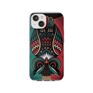 Majestic Haida Native American Owl - Flexi Case Apple iPhone Case