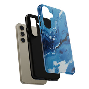 Blue Ocean Wave Marble - Tough Guard Samsung Galaxy Case