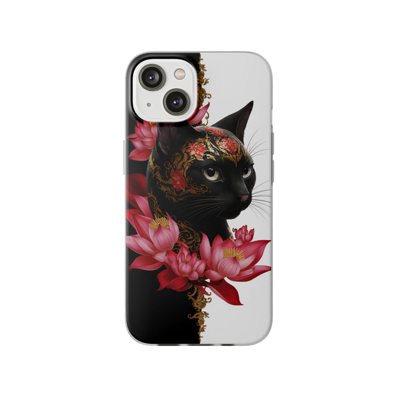 Yin & Yang Mystic Cat - Flexi Case Apple iPhone Case