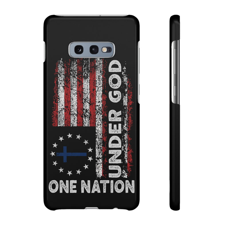 One Nation Under God American Flag - Snap Case Samsung Galaxy Case