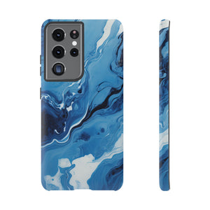 Blue Ocean Wave Marble - Tough Guard Samsung Galaxy Case