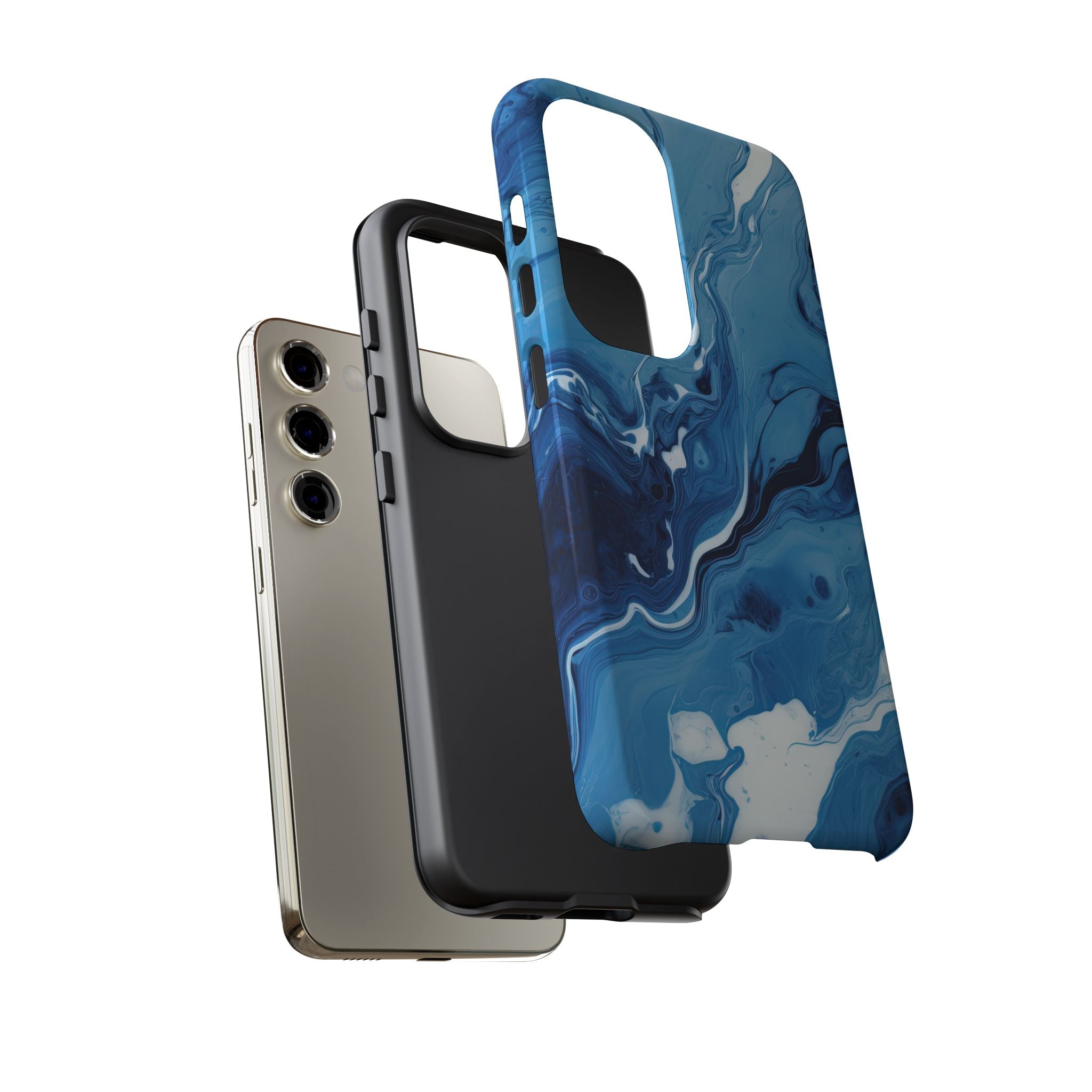 Blue Ocean Wave Marble - Tough Guard Samsung Galaxy Case