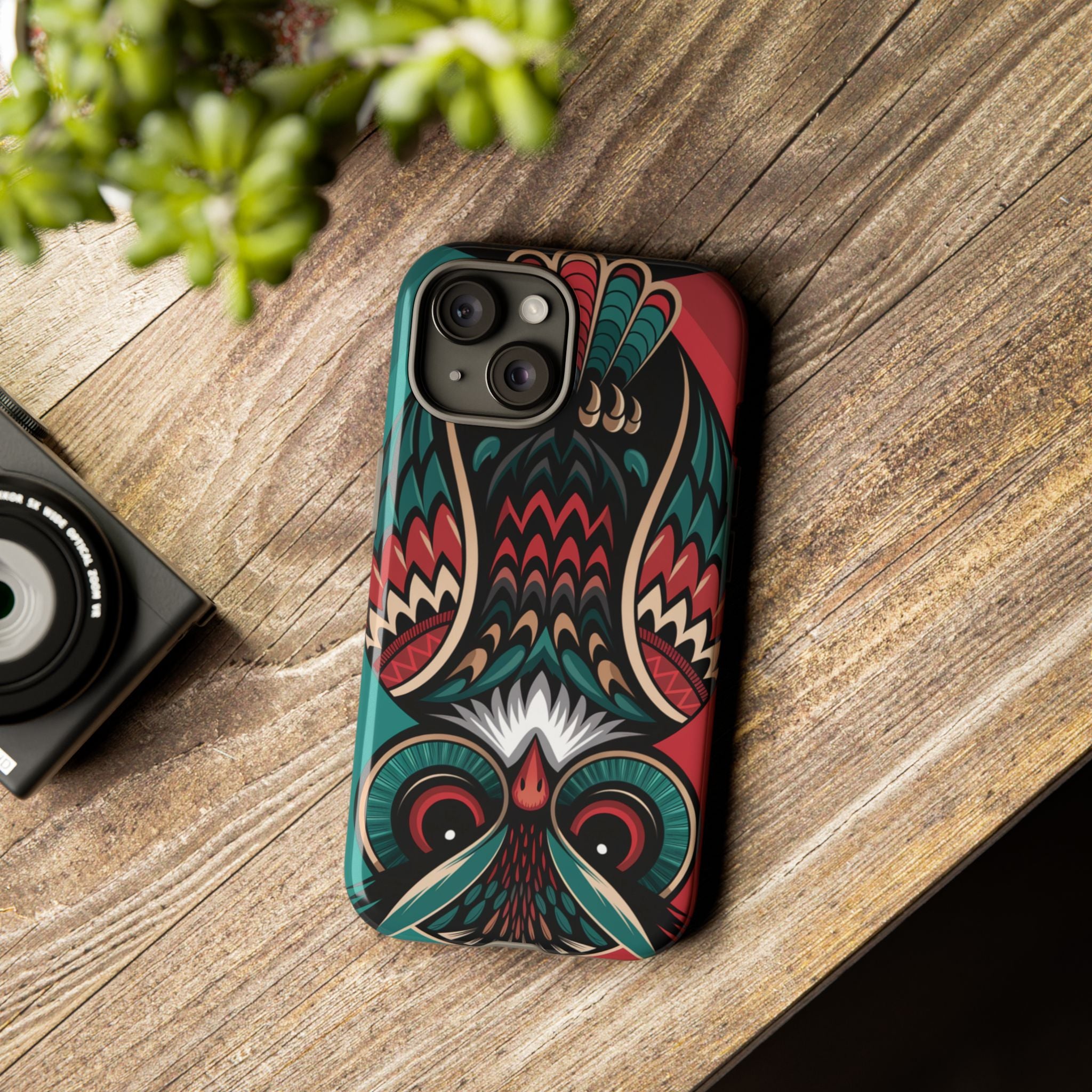 Majestic Haida Native American Owl  - Tough Guard Apple iPhone Case