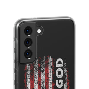 One Nation Under God American Flag - Flexi Case Samsung Galaxy Case