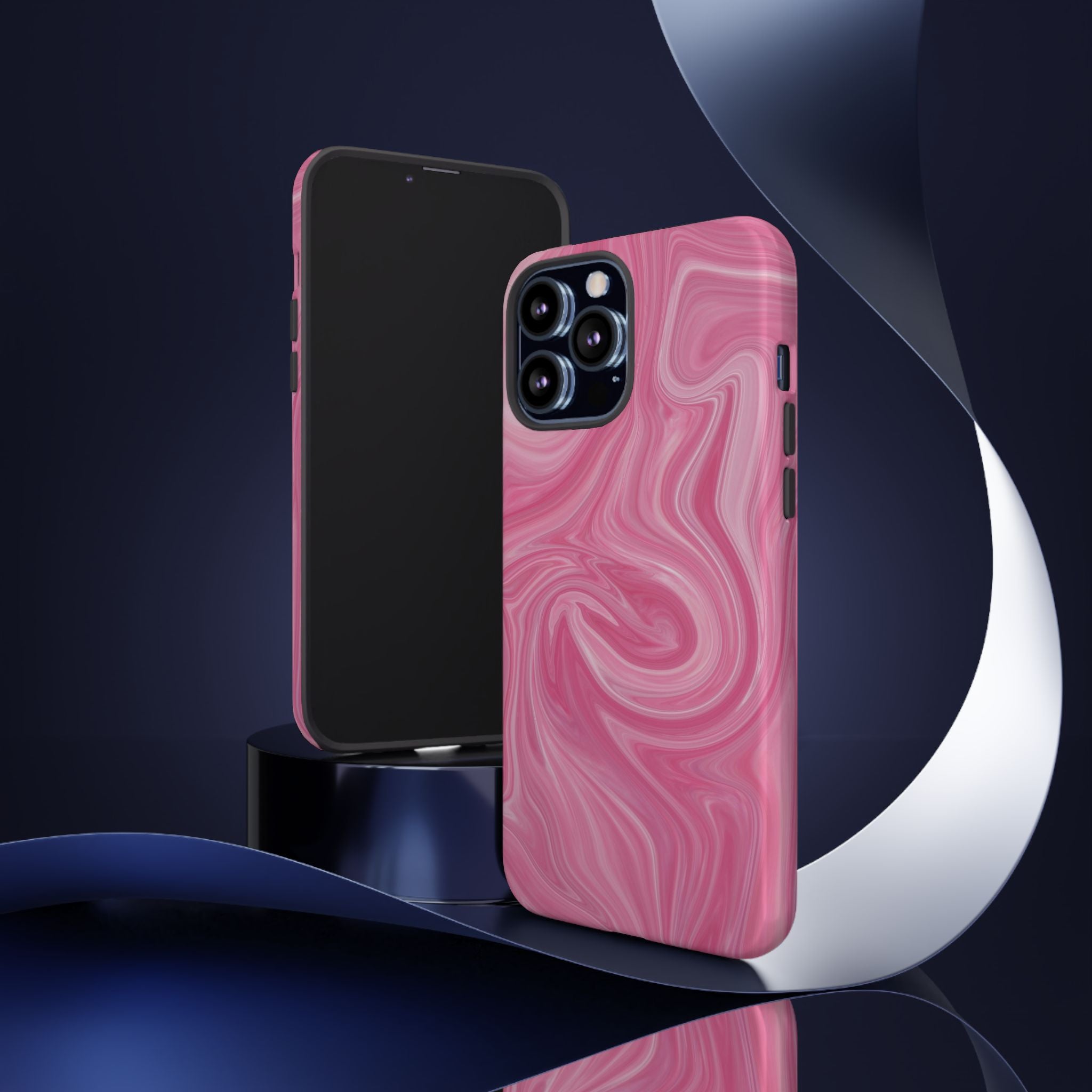 Pink Blush Marble - Tough Guard Apple iPhone Case