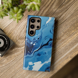 Blue Ocean Wave Marble - Tough Guard Samsung Galaxy Case