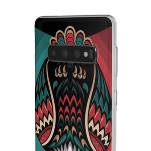 Majestic Haida Native American Owl - Flexi Case Samsung Galaxy Case