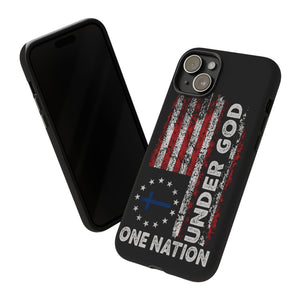 One Nation Under God American Flag - Tough Guard Apple iPhone Case
