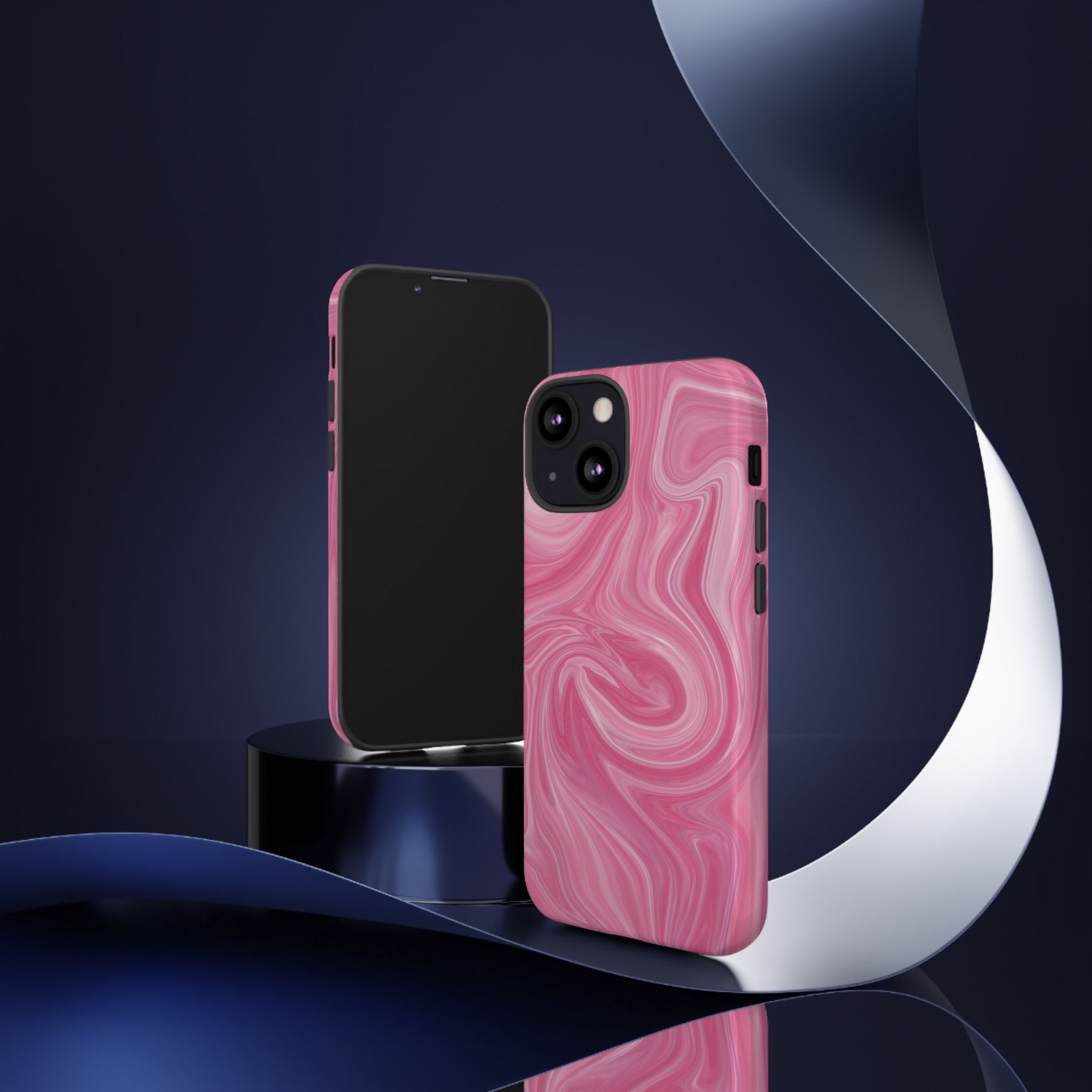 Pink Blush Marble - Tough Guard Apple iPhone Case
