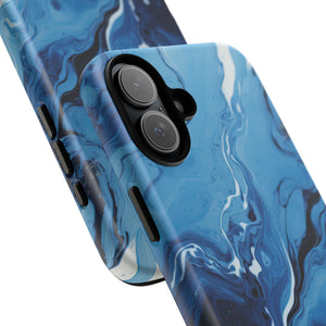 Blue Ocean Wave Marble - Tough Guard Apple iPhone Case