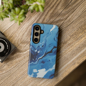 Blue Ocean Wave Marble - Tough Guard Samsung Galaxy Case