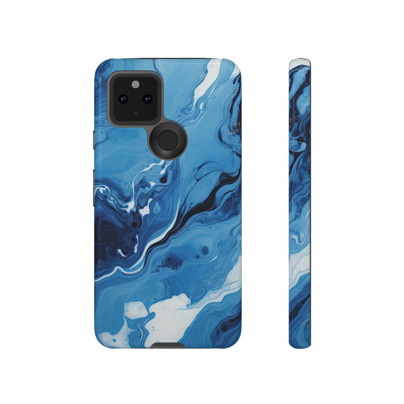 Blue Ocean Wave Marble - Tough Guard Google Pixel Case