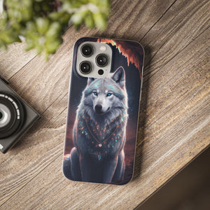 Majestic Guardian Wolf - Flexi Case Apple iPhone