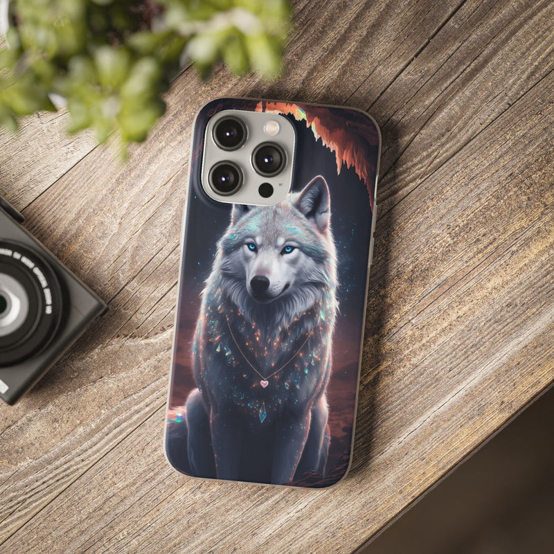 Majestic Guardian Wolf - Flexi Case Apple iPhone