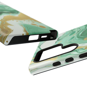 Emerald Gold Marble - Tough Guard Samsung Galaxy Case
