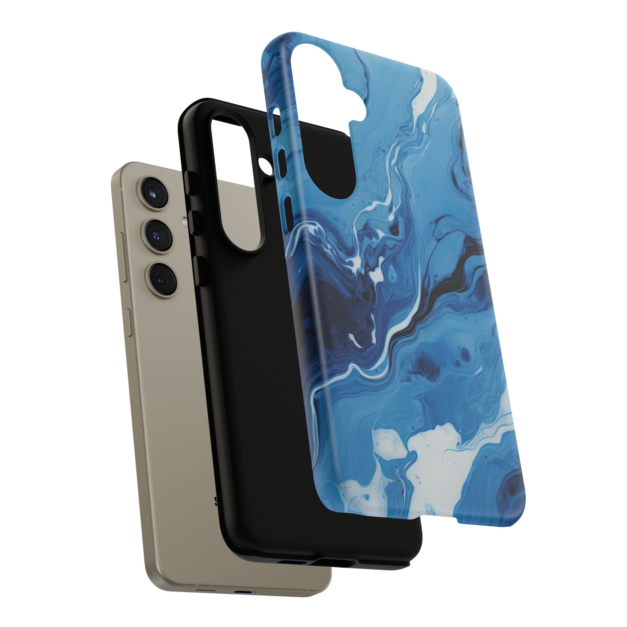 Blue Ocean Wave Marble - Tough Guard Samsung Galaxy Case