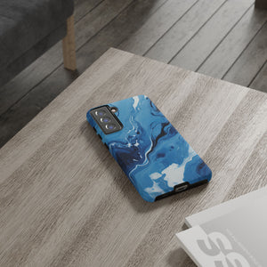 Blue Ocean Wave Marble - Tough Guard Samsung Galaxy Case