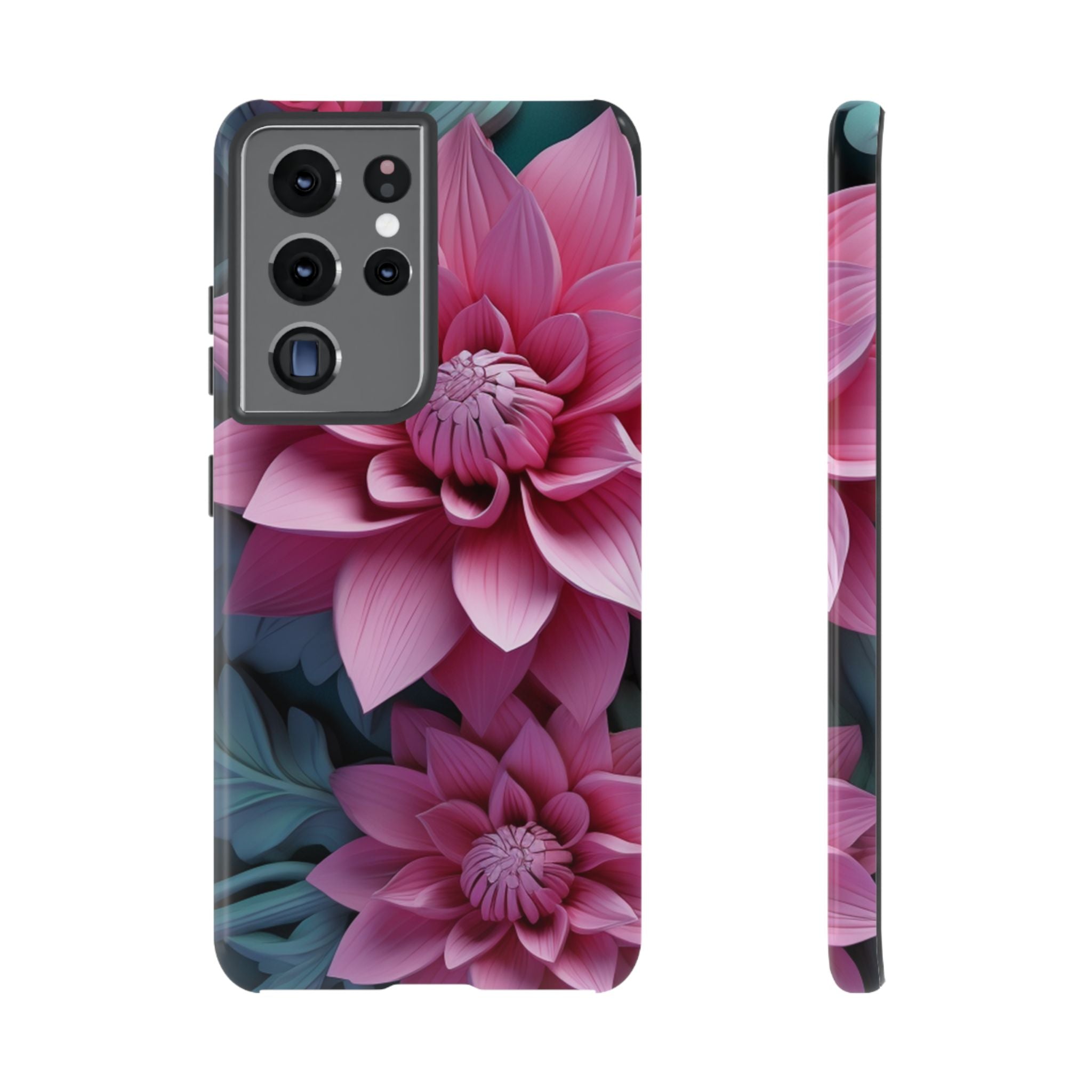Tropical Pink Flower - Tough Guard Samsung Galaxy Case