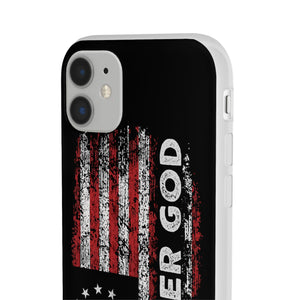 One Nation Under God American Flag - Flexi Case Apple iPhone Case
