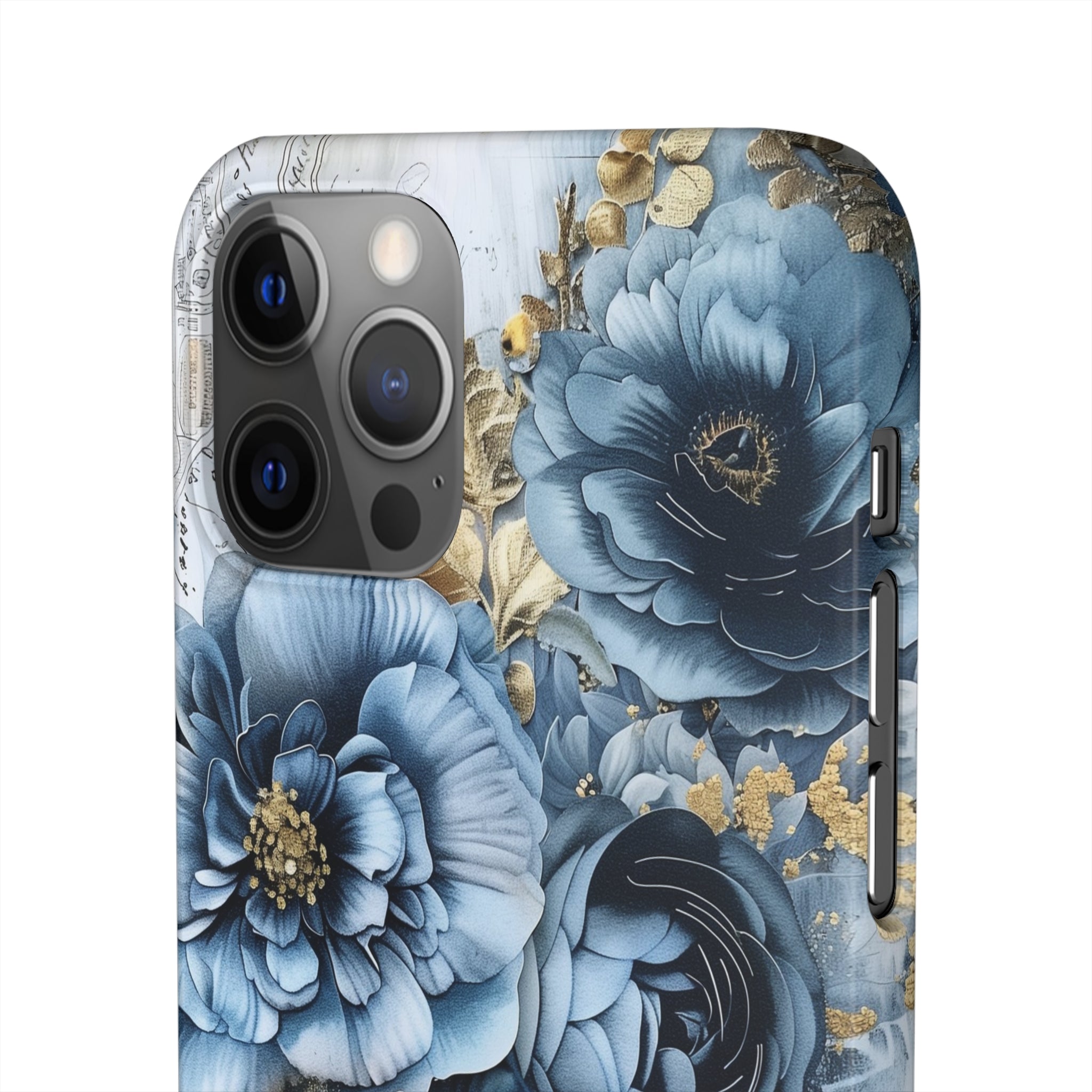 Blooming Blue Floral Bouquet Snap Case - Apple iPhone Case