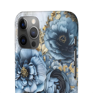 Blooming Blue Floral Bouquet Snap Case - Apple iPhone Case