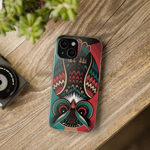 Majestic Haida Native American Owl - Flexi Case Apple iPhone Case