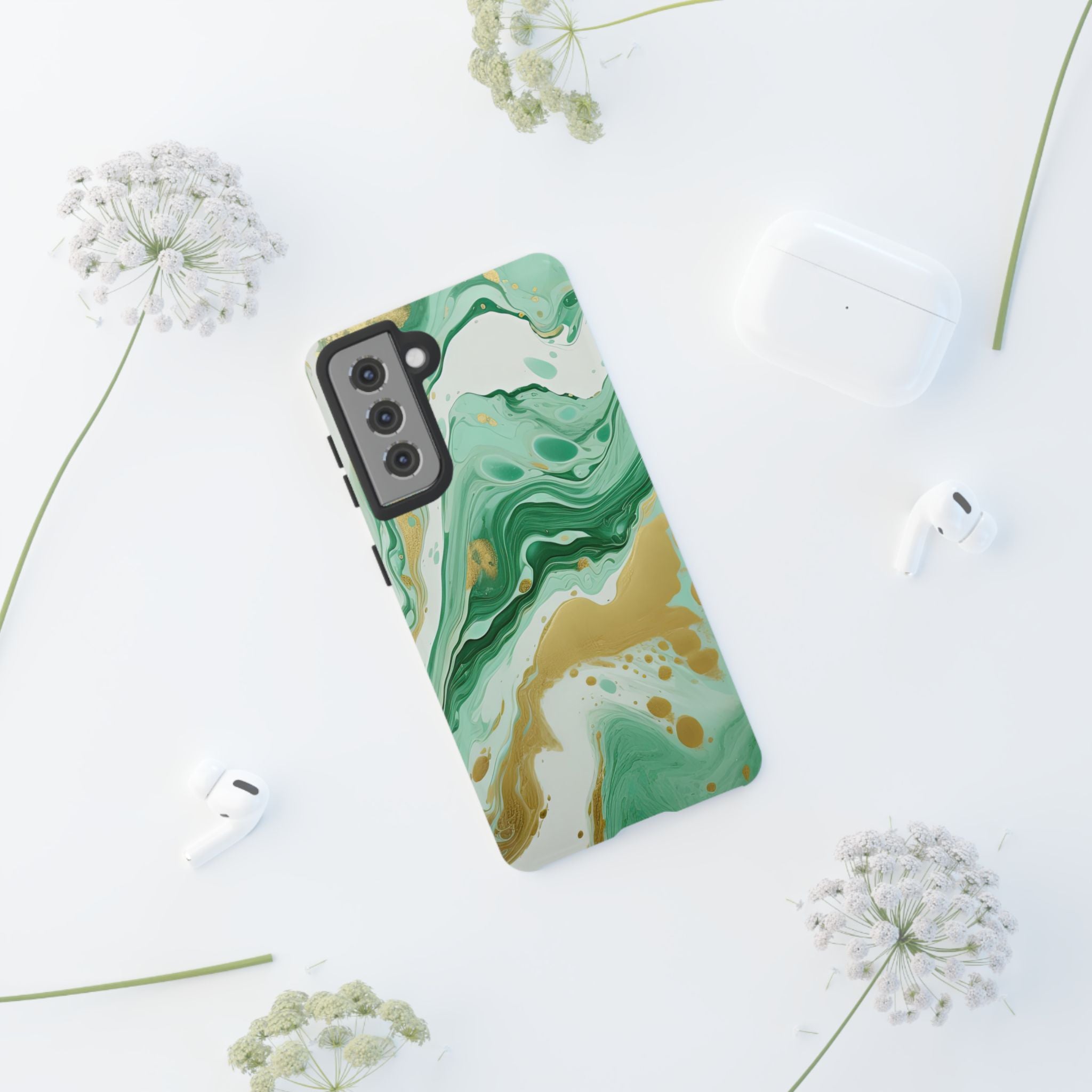 Emerald Gold Marble - Tough Guard Samsung Galaxy Case