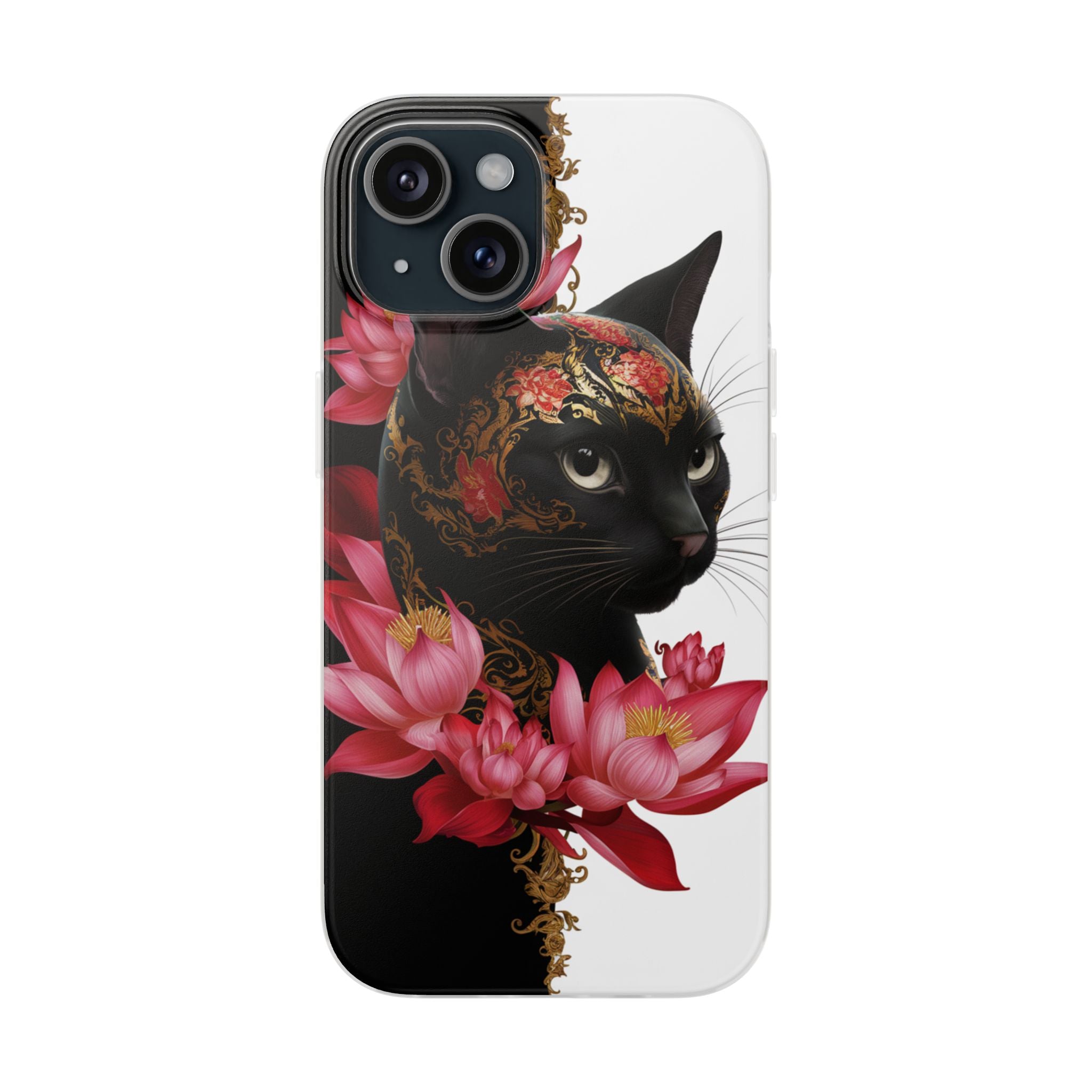 Yin & Yang Mystic Cat - Flexi Case Apple iPhone Case