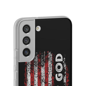 One Nation Under God American Flag - Flexi Case Samsung Galaxy Case