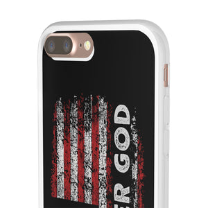 One Nation Under God American Flag - Flexi Case Apple iPhone Case