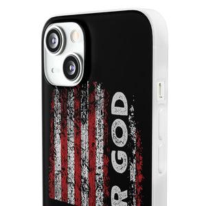 One Nation Under God American Flag - Flexi Case Apple iPhone Case